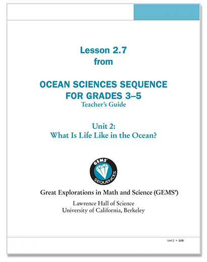 Lesson 2.7 from Ocean Sciences Sequence for Grades 3-5