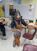 student dressed as a fish