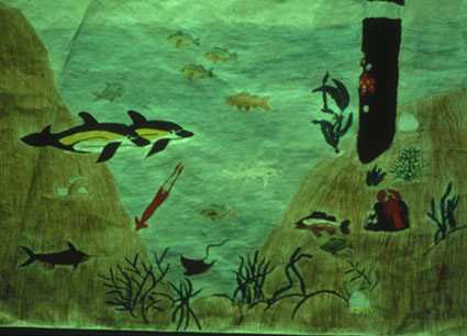 Student artwork from Ocean Immersions